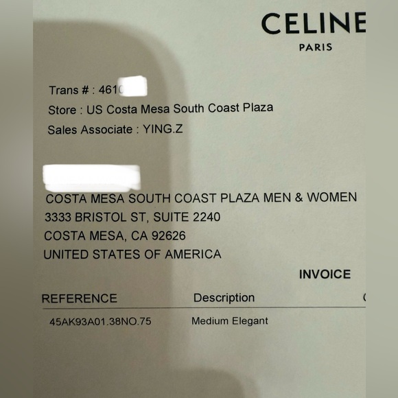 Celine Triomphe medium Belt 75 - Picture 9 of 10